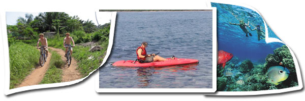 Biking Kayaking Snorkeling