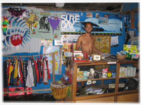 Inside Black Star Surf Shop